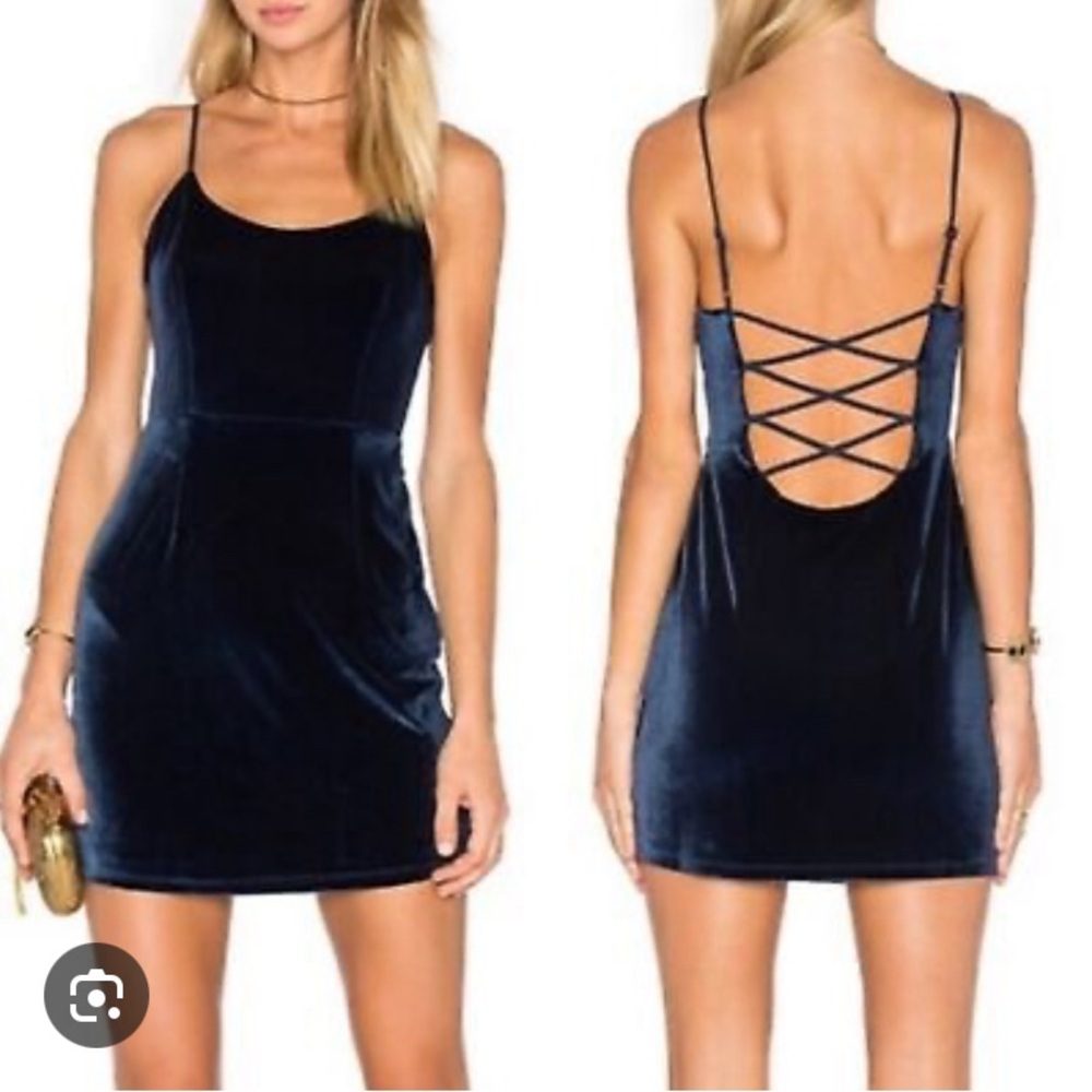 Velvet mini dress